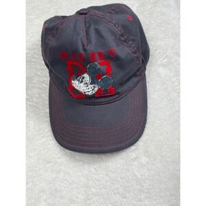 Disney Mickey Mouse Youth Baseball Cap Hat Red Stitching‎ Adjustable